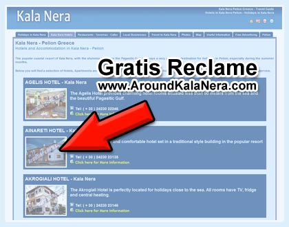 Gratis Internet Reclame voor uw bedrijf in Kala Nera - Pilion